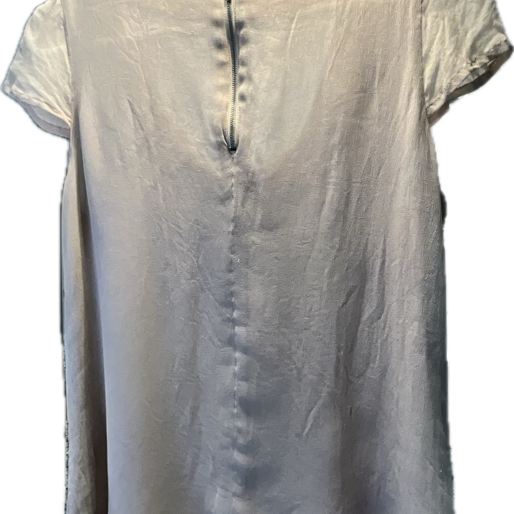 Bdb David Bitton Serissa Tan Flutter Sleeve Top W… - image 4